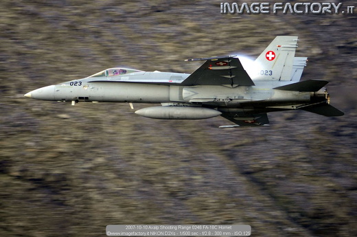 2007-10-10 Axalp Shooting Range 0246 FA-18C Hornet